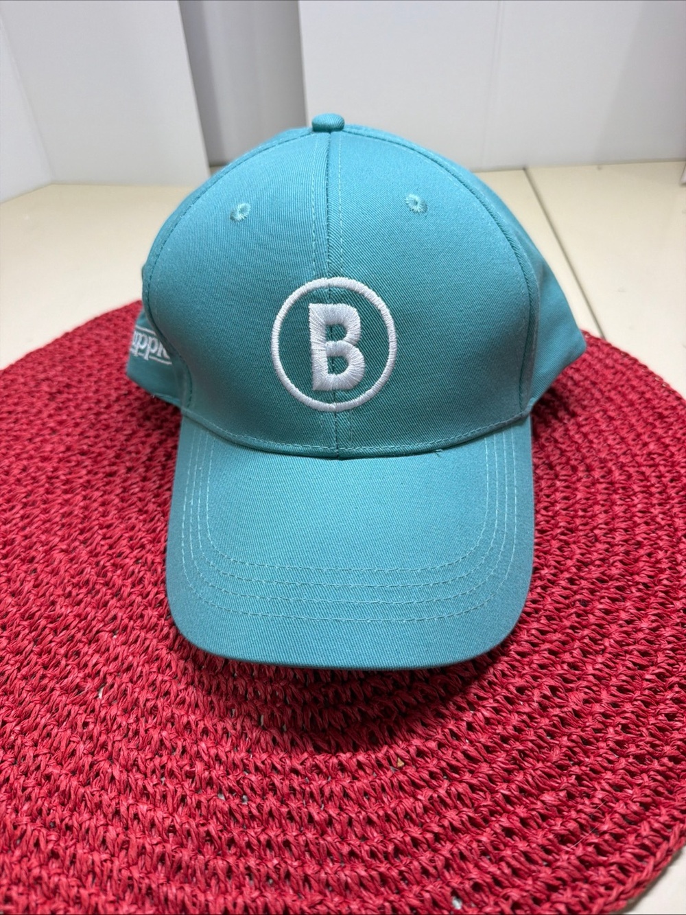 Teal Baseball Cap with White 'B' Logo